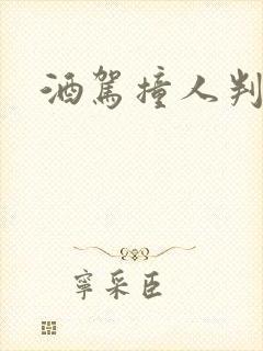 酒驾撞人判多久
