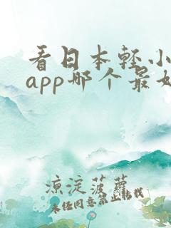 看日本轻小说的app哪个最好