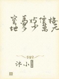 宝马x5价格落地多少万元