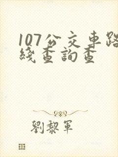 107公交车路线查询查