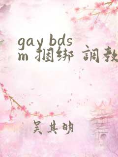 gay bdsm 捆绑 调教 男奴