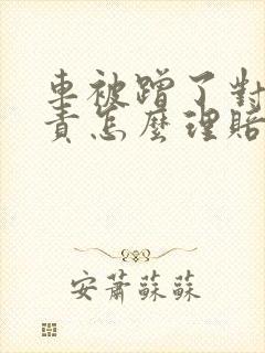 车被蹭了对方全责怎么理赔