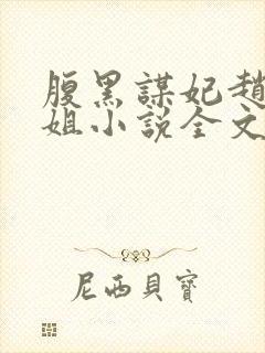 腹黑谋妃赵家小姐小说全文免费阅读