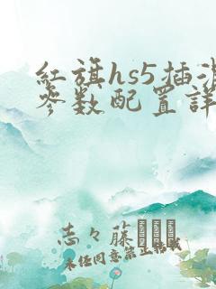 红旗hs5插混参数配置详解