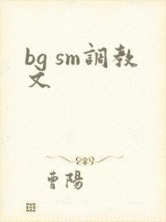 bg sm调教文