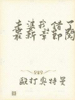 老婆我错了小说最新章节阅读全文