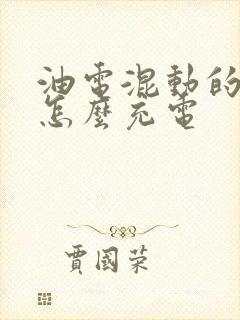 油电混动的电池怎么充电