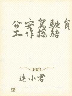 公安驾驶员个人工作总结