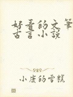 好看的文笔好的古言小说