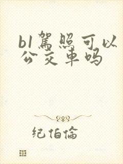 b1驾照可以开公交车吗