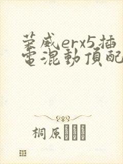 荣威erx5插电混动顶配版