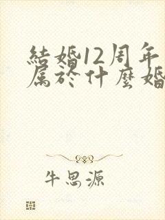 结婚12周年是属于什么婚