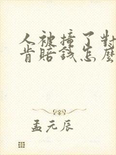 人被撞了对方不肯赔钱怎么办