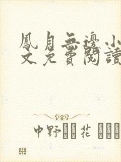 凤月无边小说全文免费阅读