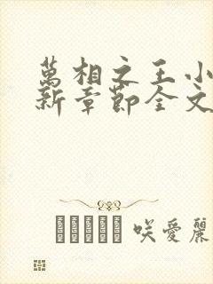 万相之王小说最新章节全文免费阅读