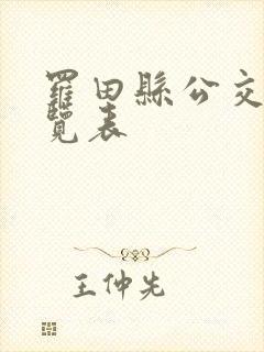 罗田县公交车一览表
