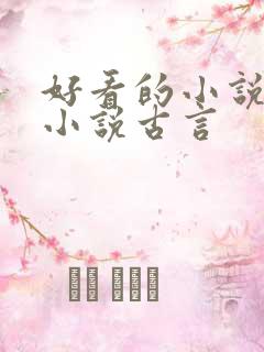 好看的小说言情小说古言
