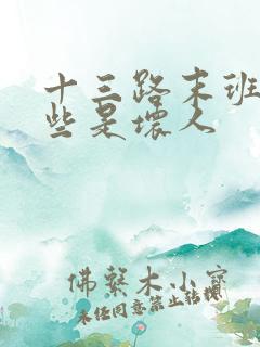 十三路末班车哪些是坏人