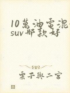 10万油电混合suv哪款好