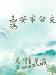 西安市公交乘车码