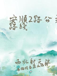 安顺2路公交车路线