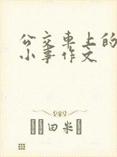 公交车上的那些小事作文