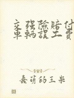 交强险赔付营运车辆误工费吗 交强险赔付营运车辆误工费吗