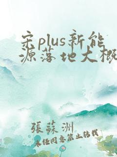 宋plus新能源落地大概多少钱