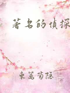 著名的侦探小说