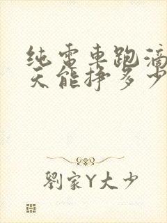 纯电车跑滴滴一天能挣多少钱
