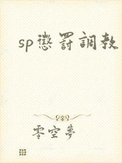 sp惩罚调教文