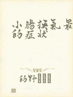 小肠换气最明显的症状