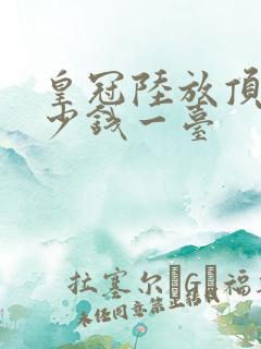 皇冠陆放顶配多少钱一台