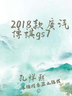 2018款广汽传祺gs7