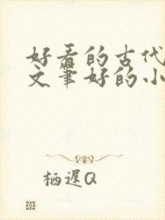 好看的古代言情文笔好的小说 好看的古代言情文笔好的小说