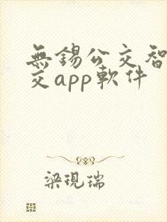 无锡公交智慧公交app软件