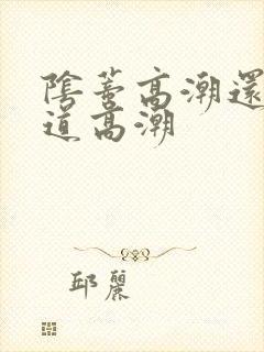 阴蒂高潮还是阴道高潮