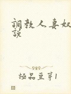 调教人妻奴隶小说