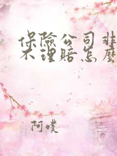 保险公司非医保不理赔怎么办