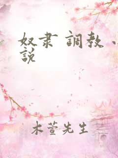 奴隶 调教 小说