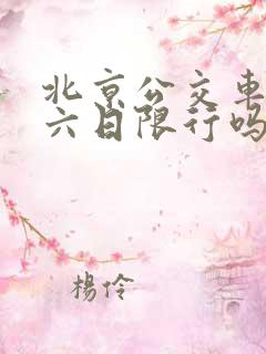 北京公交车道周六日限行吗