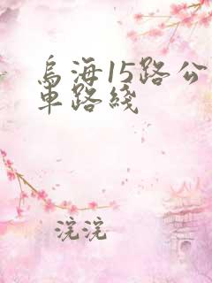 乌海15路公交车路线