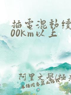 插电混动续航300km以上