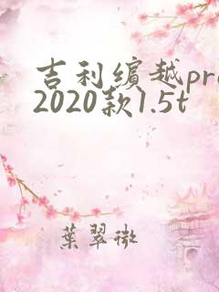 吉利缤越pro2020款1.5t