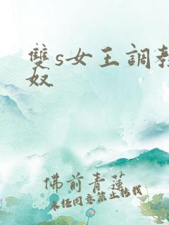 双s女王调教男奴