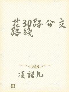 花30路公交车路线
