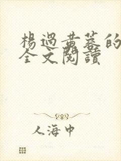 杨过黄蓉的孽缘全文阅读 杨过黄蓉的孽缘全文阅读