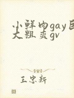 小鲜肉gay巨大粗爽gv