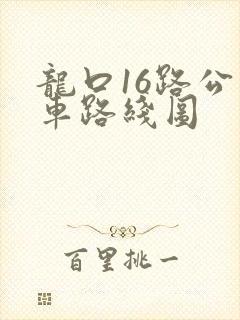 龙口16路公交车路线图