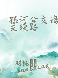 孙河公交场的公交线路